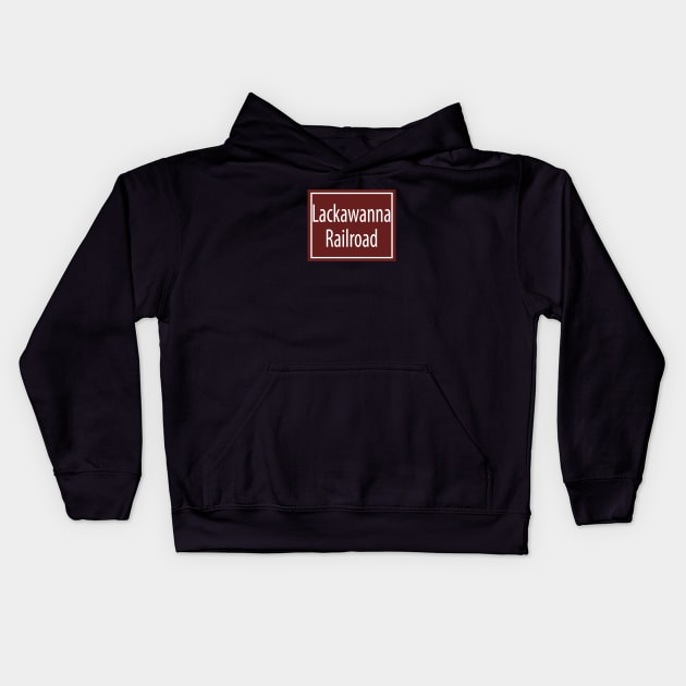 Delaware, Lackawanna and Western Railroad Kids Hoodie by Railway Tees For All